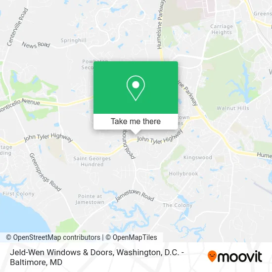 Jeld-Wen Windows & Doors map