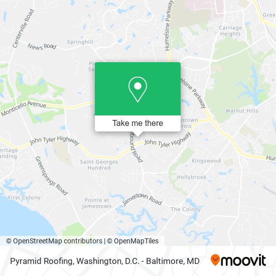 Mapa de Pyramid Roofing