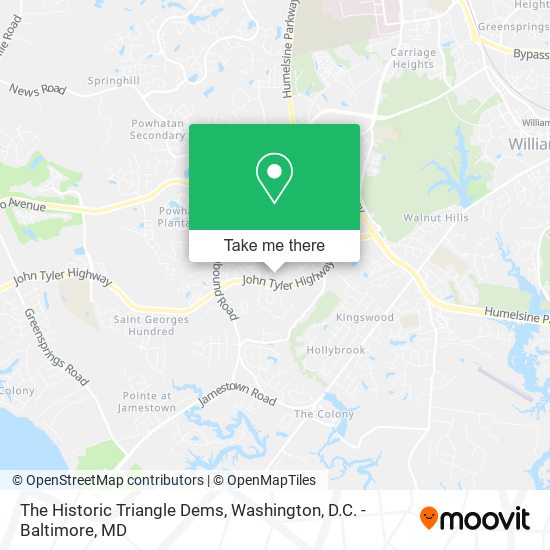 The Historic Triangle Dems map
