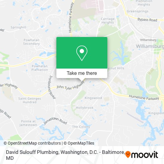Mapa de David Sulouff Plumbing