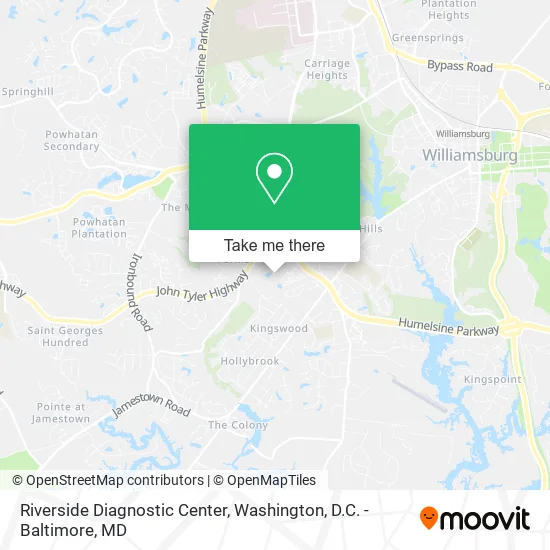 Mapa de Riverside Diagnostic Center