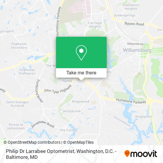 Philip Dr Larrabee Optometrist map