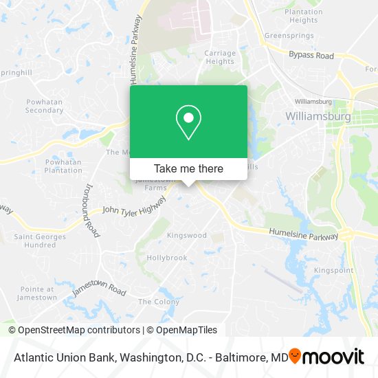 Atlantic Union Bank map