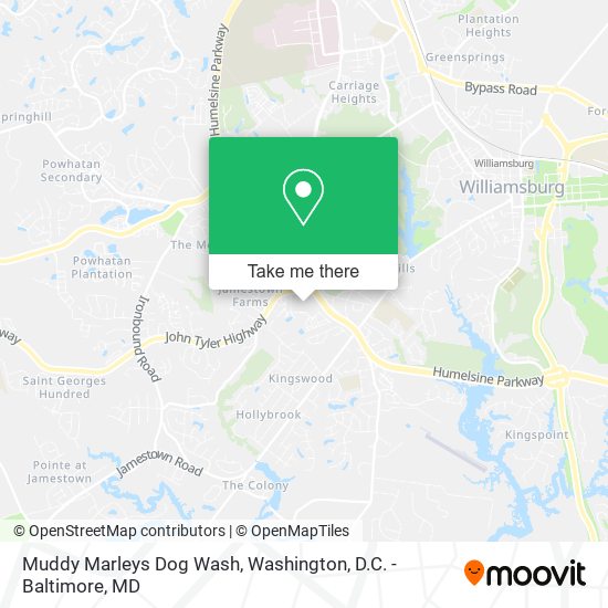 Muddy Marleys Dog Wash map