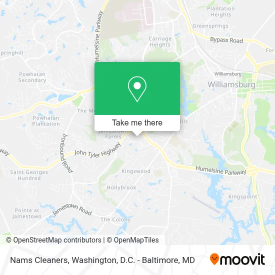 Nams Cleaners map