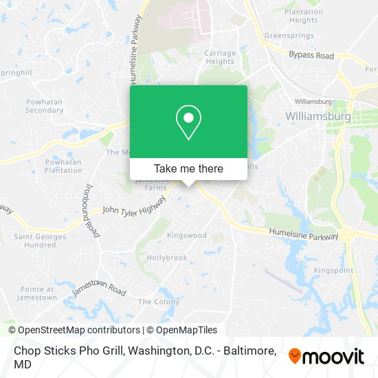Mapa de Chop Sticks Pho Grill