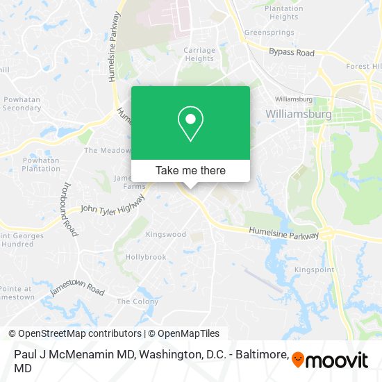 Paul J McMenamin MD map