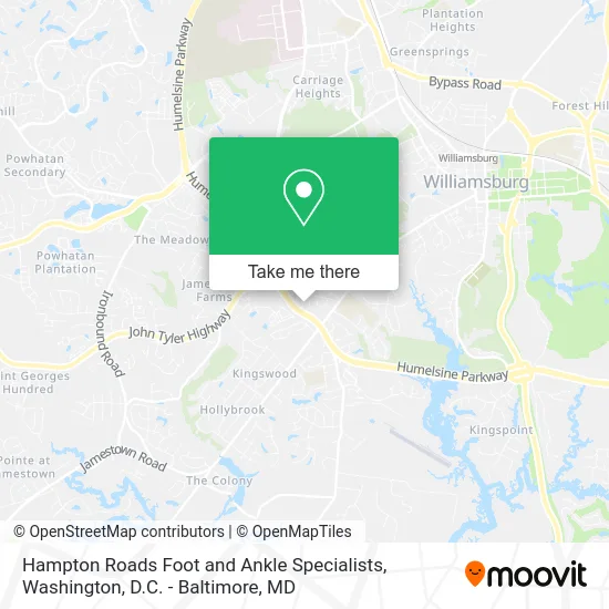 Hampton Roads Foot and Ankle Specialists map
