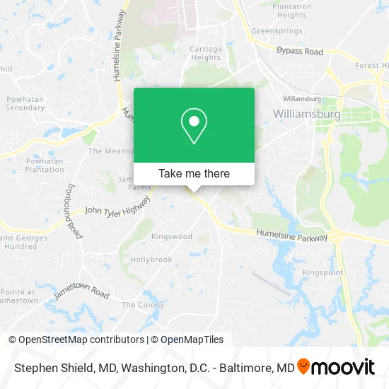 Stephen Shield, MD map