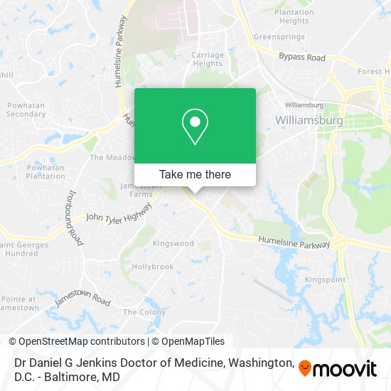 Dr Daniel G Jenkins Doctor of Medicine map