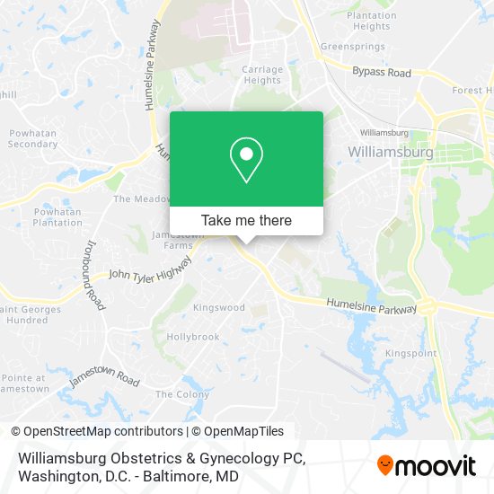 Williamsburg Obstetrics & Gynecology PC map