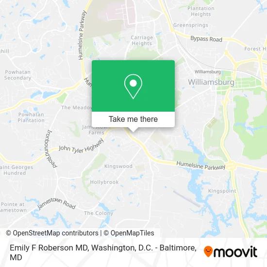 Emily F Roberson MD map