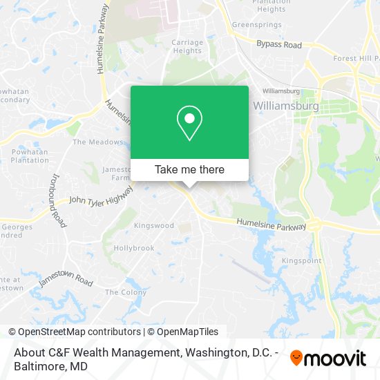 About C&F Wealth Management map