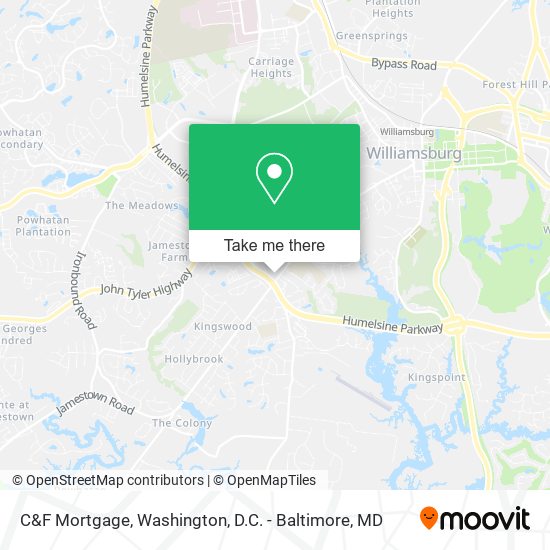 C&F Mortgage map