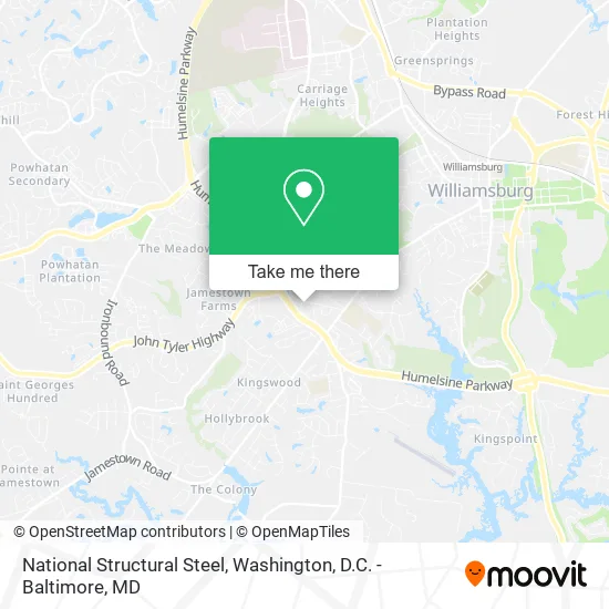 National Structural Steel map