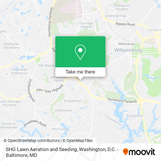 SHG Lawn Aeration and Seeding map