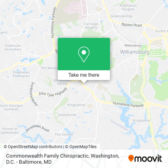 Mapa de Commonwealth Family Chiropractic