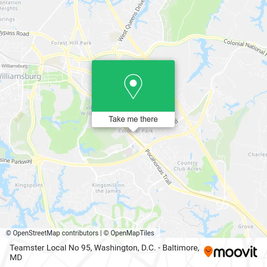 Teamster Local No 95 map