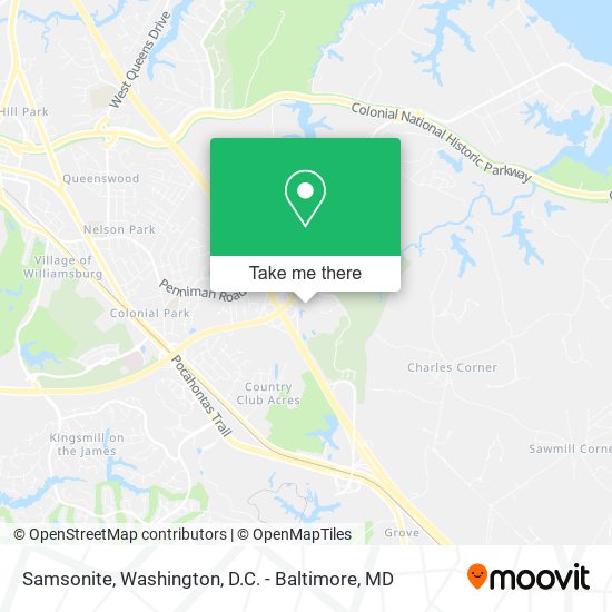 Samsonite map