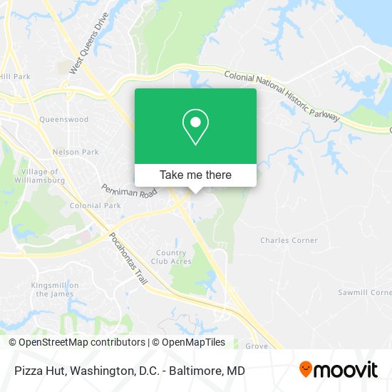 Pizza Hut map