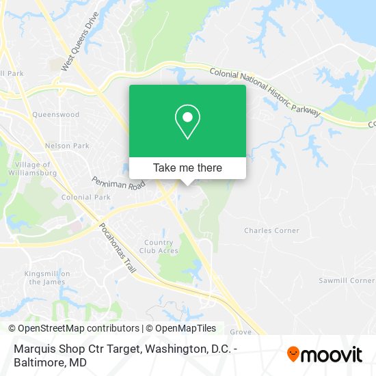 Marquis Shop Ctr Target map
