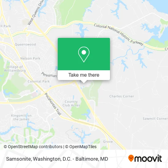 Samsonite map