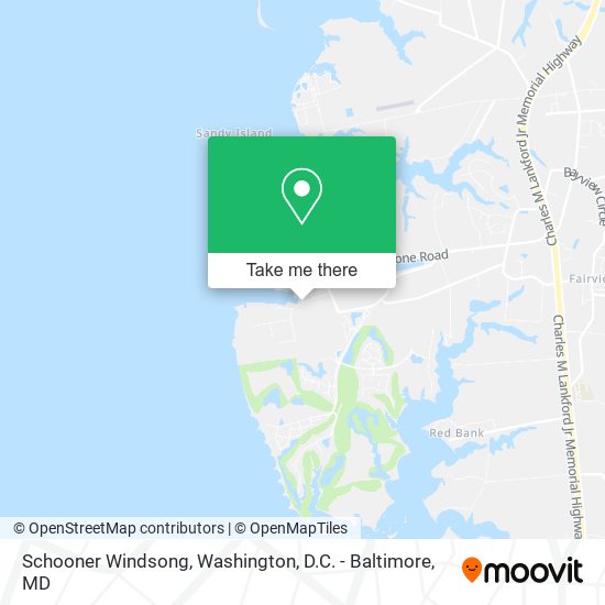 Schooner Windsong map