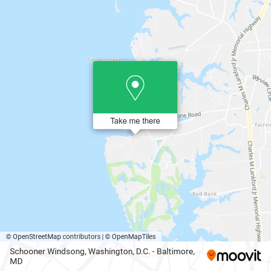 Schooner Windsong map