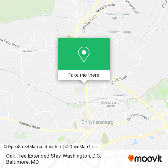 Oak Tree Extended Stay map
