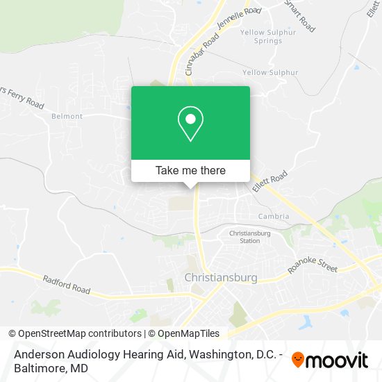 Anderson Audiology Hearing Aid map
