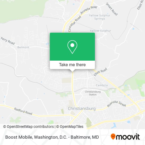 Boost Mobile map