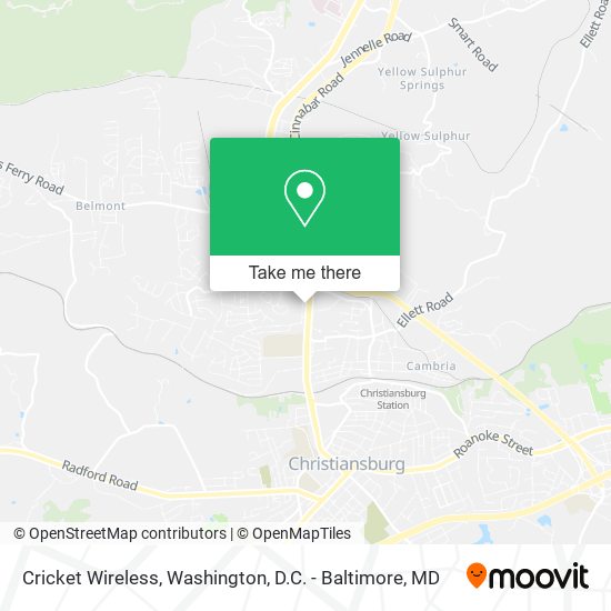 Cricket Wireless map