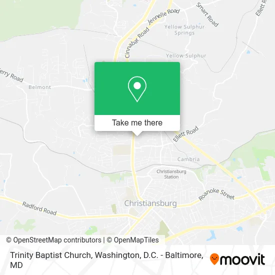 Trinity Baptist Church map