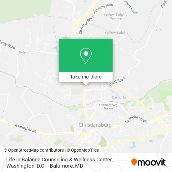 Life in Balance Counseling & Wellness Center map