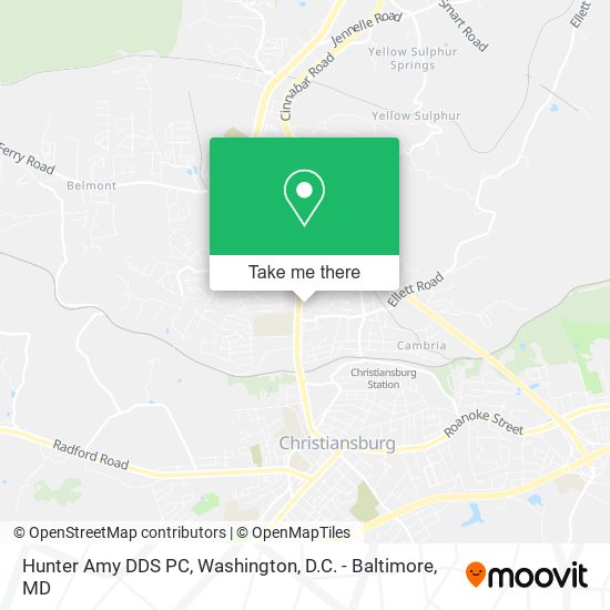 Mapa de Hunter Amy DDS PC