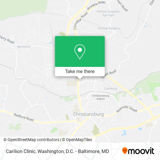 Carilion Clinic map