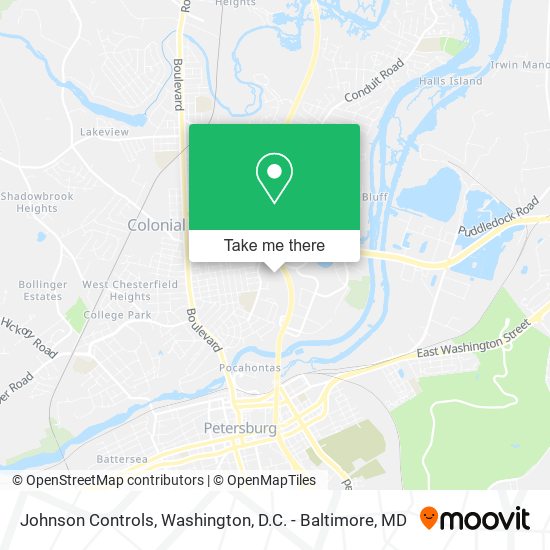 Johnson Controls map