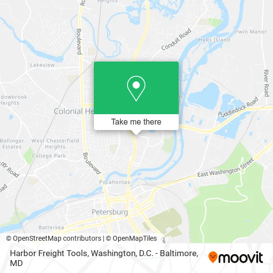 Harbor Freight Tools map