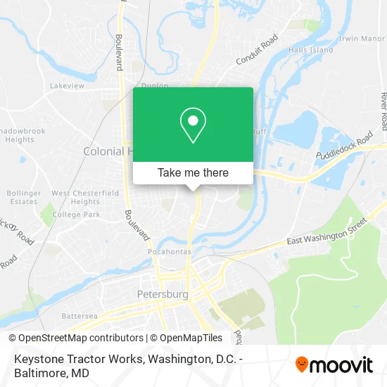 Keystone Tractor Works map