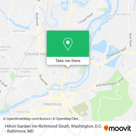 Hilton Garden Inn-Richmond South map