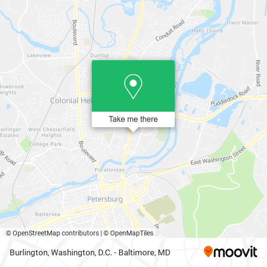 Burlington map