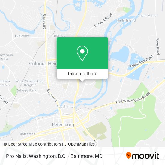 Pro Nails map