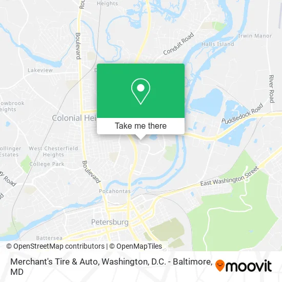 Merchant's Tire & Auto map