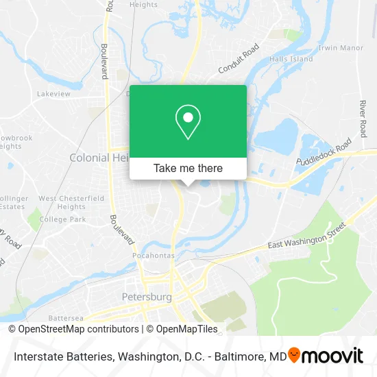 Interstate Batteries map