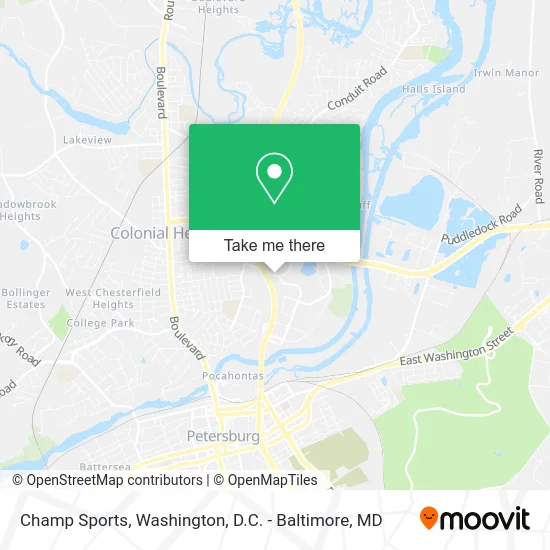 Champ Sports map