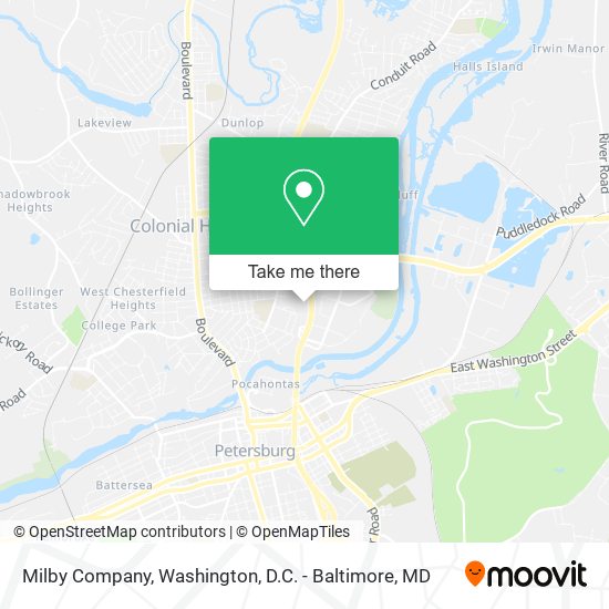 Milby Company map