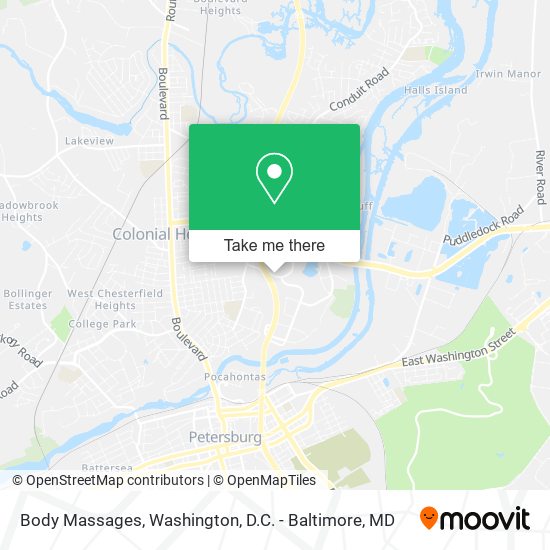 Body Massages map