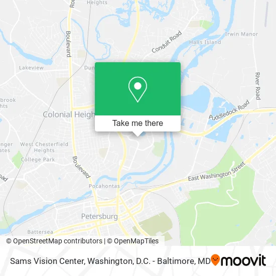 Sams Vision Center map