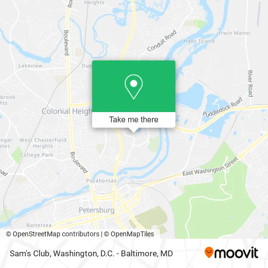 Sam's Club map