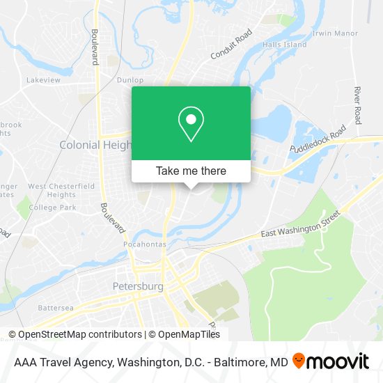 AAA Travel Agency map